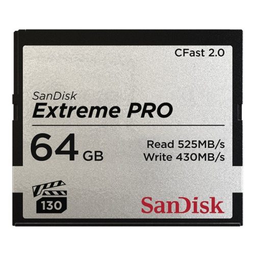 SANDISK 139791, CFAST EXTREME PRO KÁRTYA, 64GB, 525MB/SEC.