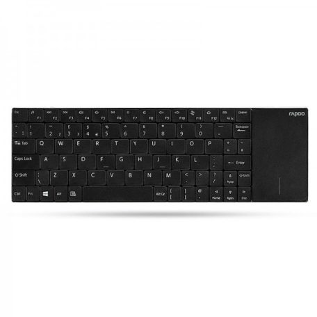 RAPOO 157233, E2710 BILLENTYŰZET + TOUCHPAD, FEKETE