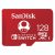 SANDISK 183552, microSDXC KÁRTYA NINTENDO SWITCH 128GB, 100MB/s, U3, C10, A1, UHS-1