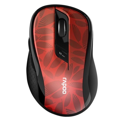 RAPOO 184543, MULTIMODE "M500" BLUETOOTH + 2,4GHZ OPTIKAI EGÉR, PIROS