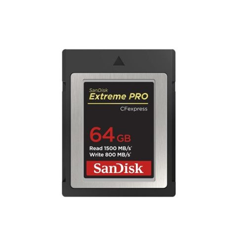 SANDISK 186484, CFEXPRESS EXTREME PRO® KÁRTYA 64GB, Type B, 1500MB/s, 800MB/s,