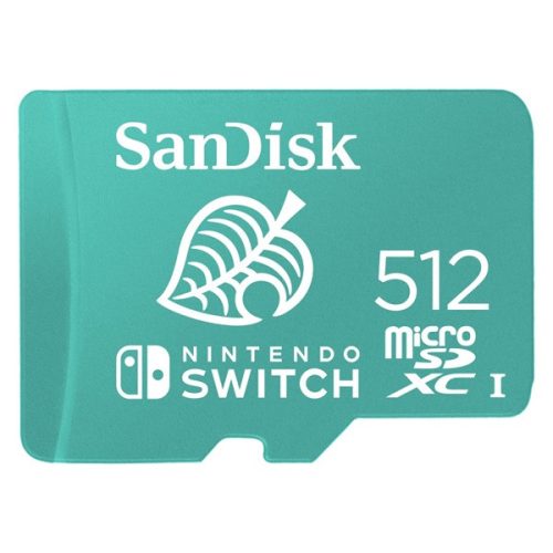 SANDISK 186522, microSDXC KÁRTYA NINTENDO SWITCH 512GB, 100MB/s, U3, C10, A1, UHS-1