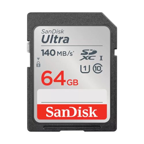 SANDISK 215415, SDXC ULTRA KÁRTYA 64GB, 140MB/s CL10 UHS-I