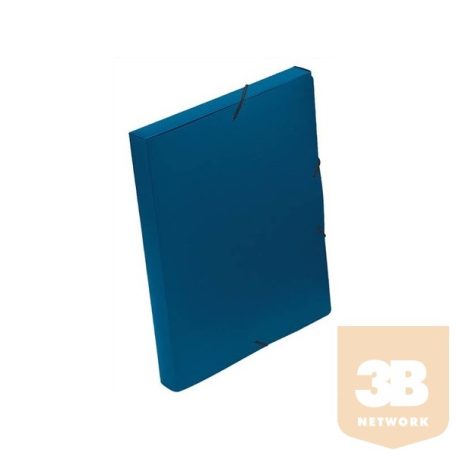 VIQUEL Gumis mappa, 30 mm, PP, A4, VIQUEL "Coolbox", kék