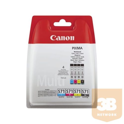 CANON 0386C005 Ink Canon CLI-571 C/M/Y/BK MULTIPACK Blister without Security