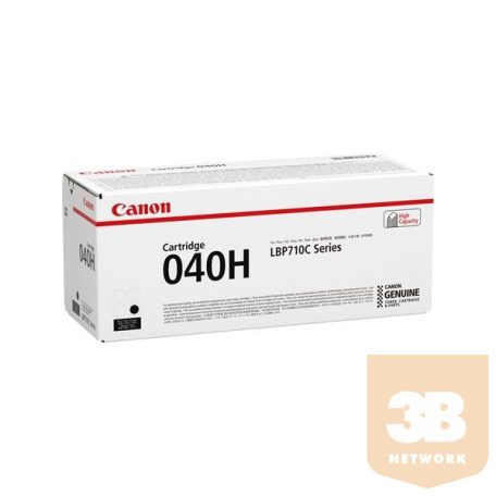 CANON, CRG-040H Lézertoner  i-SENSYS LBP710cx, LBP712cx nyomtatókhoz, fekete, 12,5k