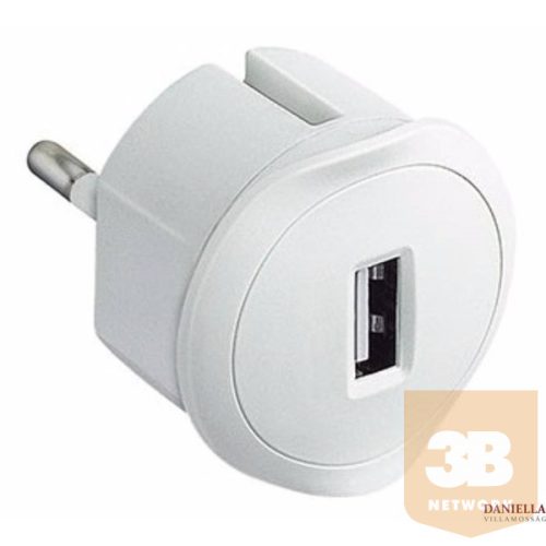 LEGRAND USB-s csatlakozódugó 1,5A - 5V, fehér