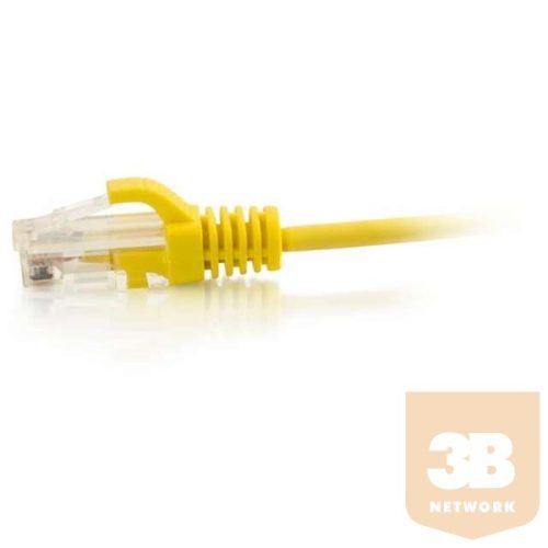 LEGRAND patch kábel RJ45-RJ45 Cat6A árnyékolt (S/FTP) LSZH (LSOH) 0,5 méter sárga d: 5,2mm AWG28 LCS3