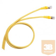   Legrand patch kábel, RJ45-RJ45, Cat6A, árnyékolt (S/FTP), AWG27, PVC, sárga, 1 méter, LCS2