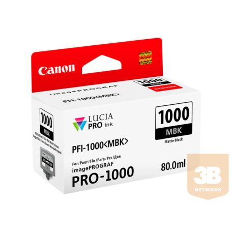 CANON PFI-1000mbk Ink matte black standard capacity 80ml 1-pack iPF1000