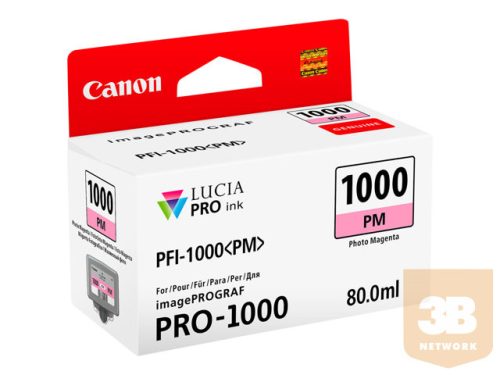 CANON PFI-1000pm Ink Photo magenta standard capacity 80ml 1-pack iPF1000