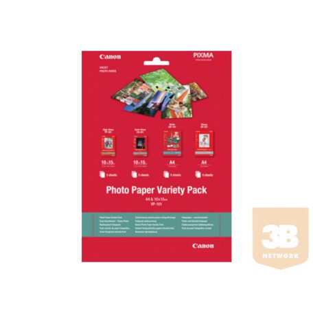CANON VP-101 photo paper variety pack A4 & 10 x15cm