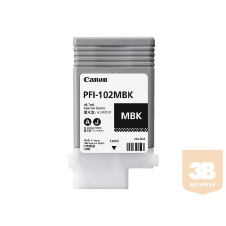 CANON PFI-102MBK dye ink cartridge matte black standard capacity 130ml 1-pack