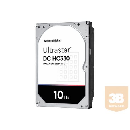 WESTERN DIGITAL Ultrastar DC HC330 10TB HDD SATA Ultra 256MB 7200RPM 512E SE P3 DC HC330 3.5inch 26.1mm Bulk - WUS721010ALE6L4