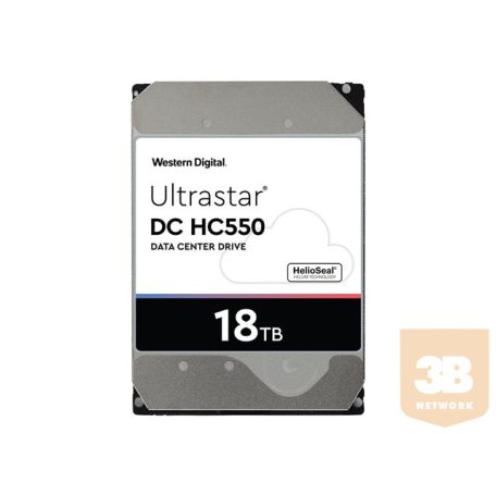 WESTERN DIGITAL Ultrastar DC HC550 18TB HDD SAS Ultra 512MB 7200RPM 512E SE P3 DC HC550 3.5inch Bulk - WUH721818AL5204