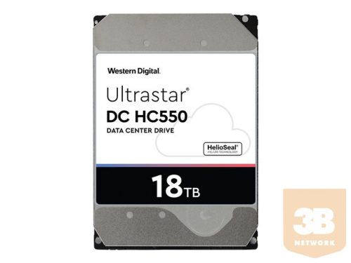 WESTERN DIGITAL Ultrastar DC HC550 18TB HDD SATA Ultra 512MB 7200RPM 512E SE NP3 DC HC550 3.5inch Bulk - WUH721818ALE6L4