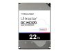 WESTERN DIGITAL Ultrastar DC HC570 3.5inch 26.1MM 22000GB 512MB 7200RPM SATA ULTRA 512E SE NP3