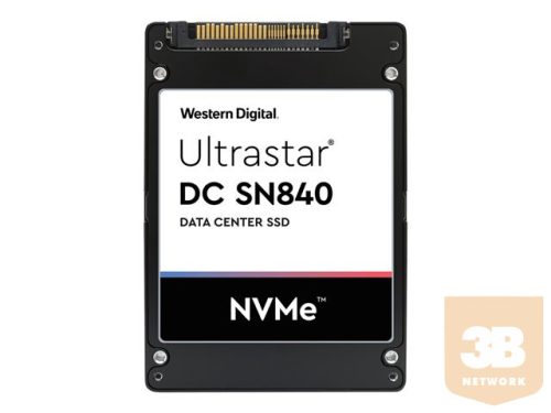 WESTERN DIGITAL Ultrastar DC SN840 NVMe SSD 6400GB 2.5inch 15.0MM PCIe TLC RI-3DW/D BICS4 SE - WUS4C6464DSP3X1