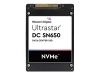 WESTERN DIGITAL Ultrastar DC SN650 U.3 15MM 15360GB 2.5inch PCIe 4.0 TLC RI-1DW/D BICS5 ISE NVMe SSD