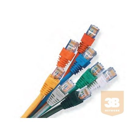 AMP Cat.5E UTP patch kábel - RJ-45, SL, fehér PVC köpeny, 0.5m (1-2153242-1)