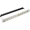 Patch panel (döntött modulhoz) 24-os moduláris, FTP, 1U, ezüst (100-024) EXCEL