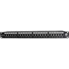 Patch panel 24-es Cat.6a FTP, fekete (100-032) EXCEL