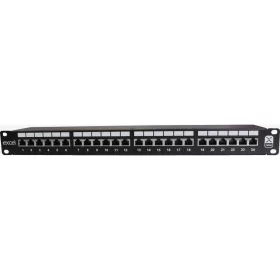 Patch panel 24-es Cat.6a FTP, fekete (100-032) EXCEL