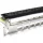 Patch panel 24-os moduláris, 0.5U, ezüst (100-041) EXCEL