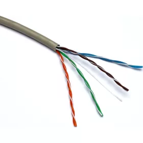   UTP Cat.5e patch kábel PVC 305m/doboz SZÜRKE (100-081-305M) EXCEL