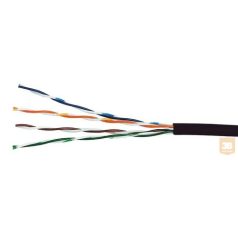 UTP Cat.5e patch kábel PVC, FEKETE (100-084-305M) EXCEL