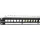 Patch panel 24-os moduláris, 1U, fekete (100-095) EXCEL