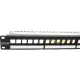 Patch panel 24-os moduláris, 1U, fekete (100-095) EXCEL