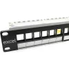 Patch panel 24-os moduláris, 1U, fekete (100-095) EXCEL
