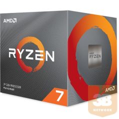   AMD Processzor - Ryzen 7 3700X (3600Mhz 32MBL3 Cache 7nm 65W AM4) BOX Wraith Spire cooler with RGB LED