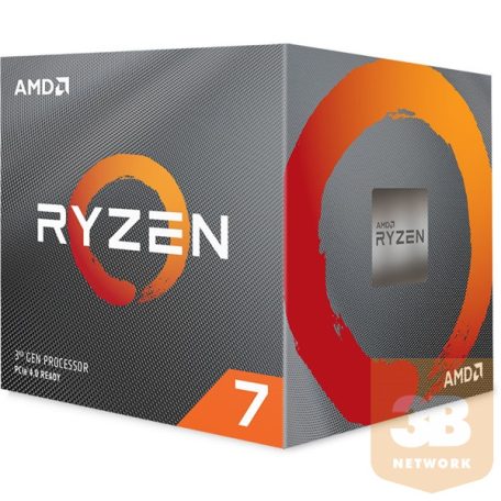 AMD Processzor - Ryzen 7 3700X (3600Mhz 32MBL3 Cache 7nm 65W AM4) BOX Wraith Spire cooler with RGB LED