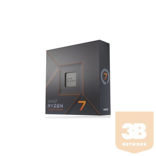 AMD Processzor - Ryzen 7 7700X (4500Mhz 32MBL3 Cache 5nm 105W AM5) BOX No Cooler NEW