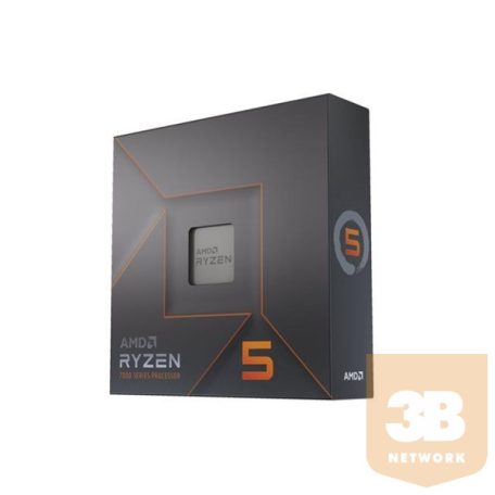 AMD Processzor - Ryzen 5 7600X (4700Mhz 32MBL3 Cache 5nm 105W AM5) BOX No Cooler NEW