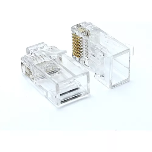 Modul 8P8C, UTP ÁTMENŐ dugó Cat.5e/6 fal/patch kábelre 100db/cs (100-116-100) Excel