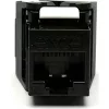 Keystone betét Cat.5e UTP (100-202-BK) szerszám nélkül szerelhető Low profile , EXCEL