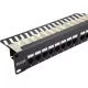 Patch panel 24-es Cat.6 UTP felül szerelhető,1U (100-302) EXCEL