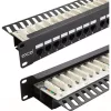 Patch panel 24-es Cat.6 UTP felül szerelhető,1U (100-302) EXCEL