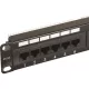 Patch panel 24-es Cat.6 UTP, 1U, fekete (100-304) EXCEL