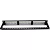 Patch panel 24-es Cat.6 UTP, 1U, fekete (100-304) EXCEL