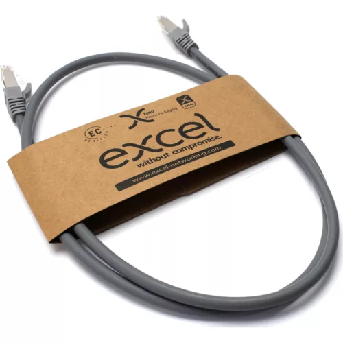 0,3m UTP CAT6 patch kábel 10 db/cs SZÜRKE (100-403-10) EXCEL