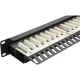 Patch panel 24-es Cat.5e UTP tehermentesítővel,1U (100-460) EXCEL