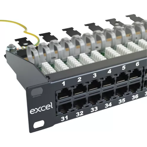 Patch panel 25-ös, ISDN Cat.3 aljzattal (100-465) EXCEL