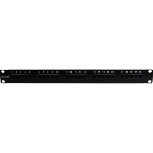 Patch panel 25-ös, ISDN Cat.3 aljzattal (100-465) EXCEL