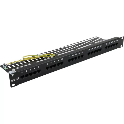Patch panel 25-ös, ISDN Cat.3 aljzattal (100-465) EXCEL