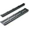 Patch panel 24-es Cat.5e UTP, 1U, fekete (100-726) EXCEL
