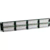 Patch panel 48-as Cat.5e UTP, 2U, fekete (100-728) EXCEL